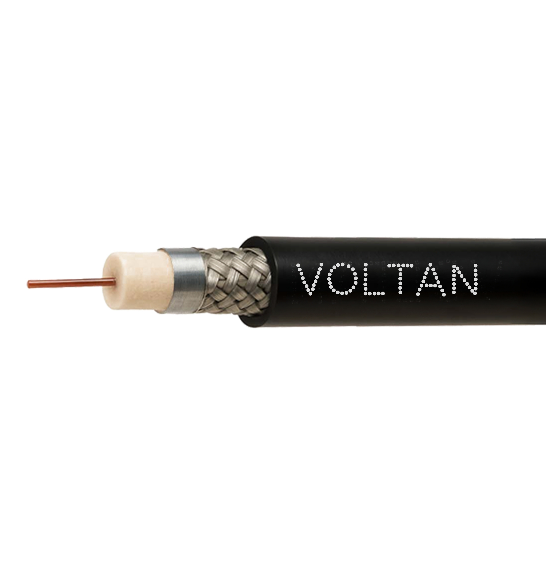 6U 75 Ohm Coaxial Cable - 90% Aluminium Braid - VTAL6690PL