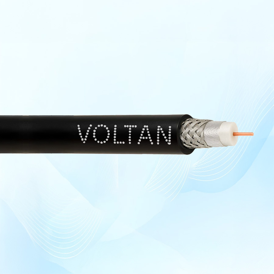6U 75 Ohm Coaxial Cable - 95% Tinned Copper Braid