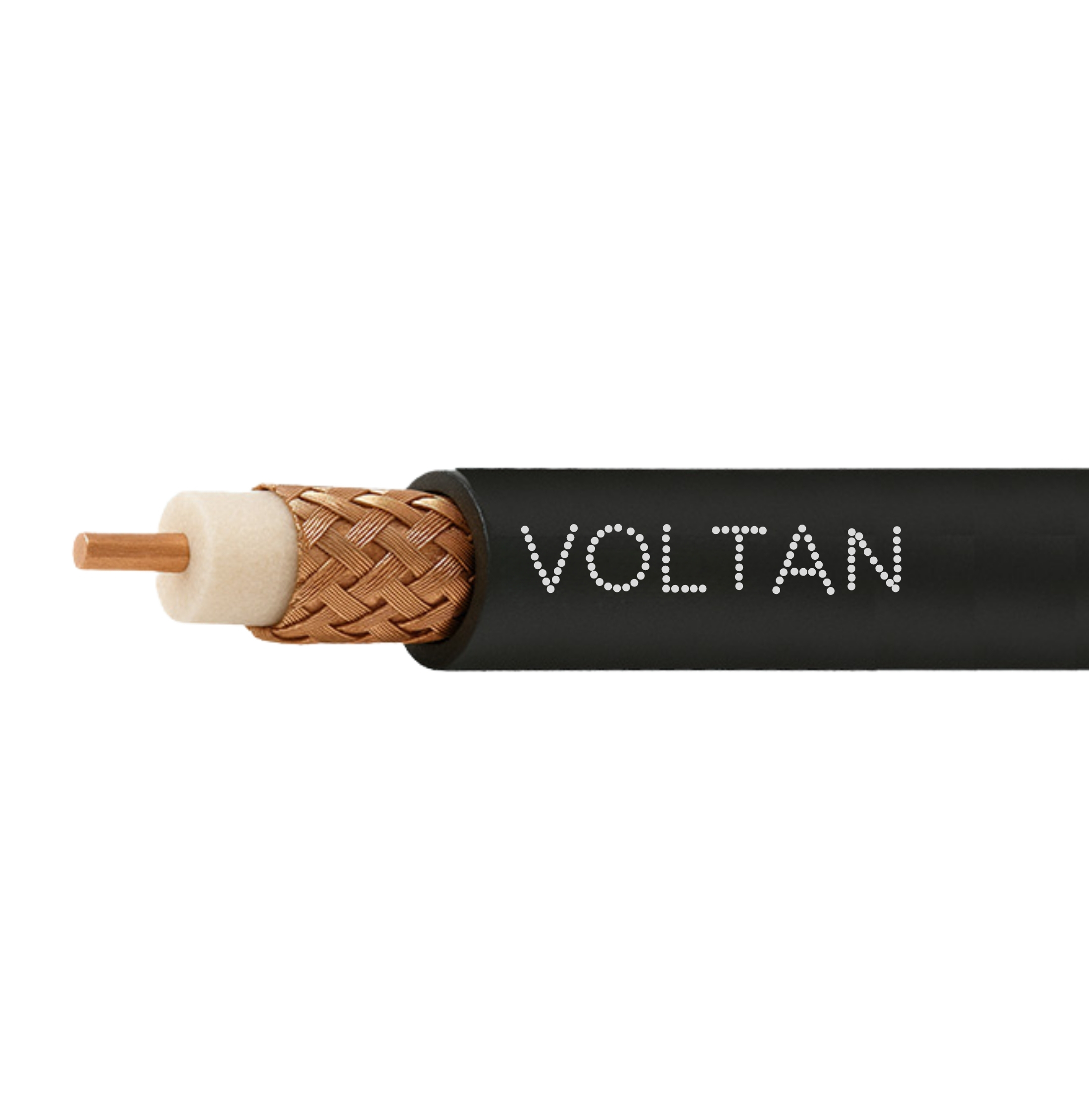 11U 75 Ohm Coaxial Cable - 60% Bare Copper Braid