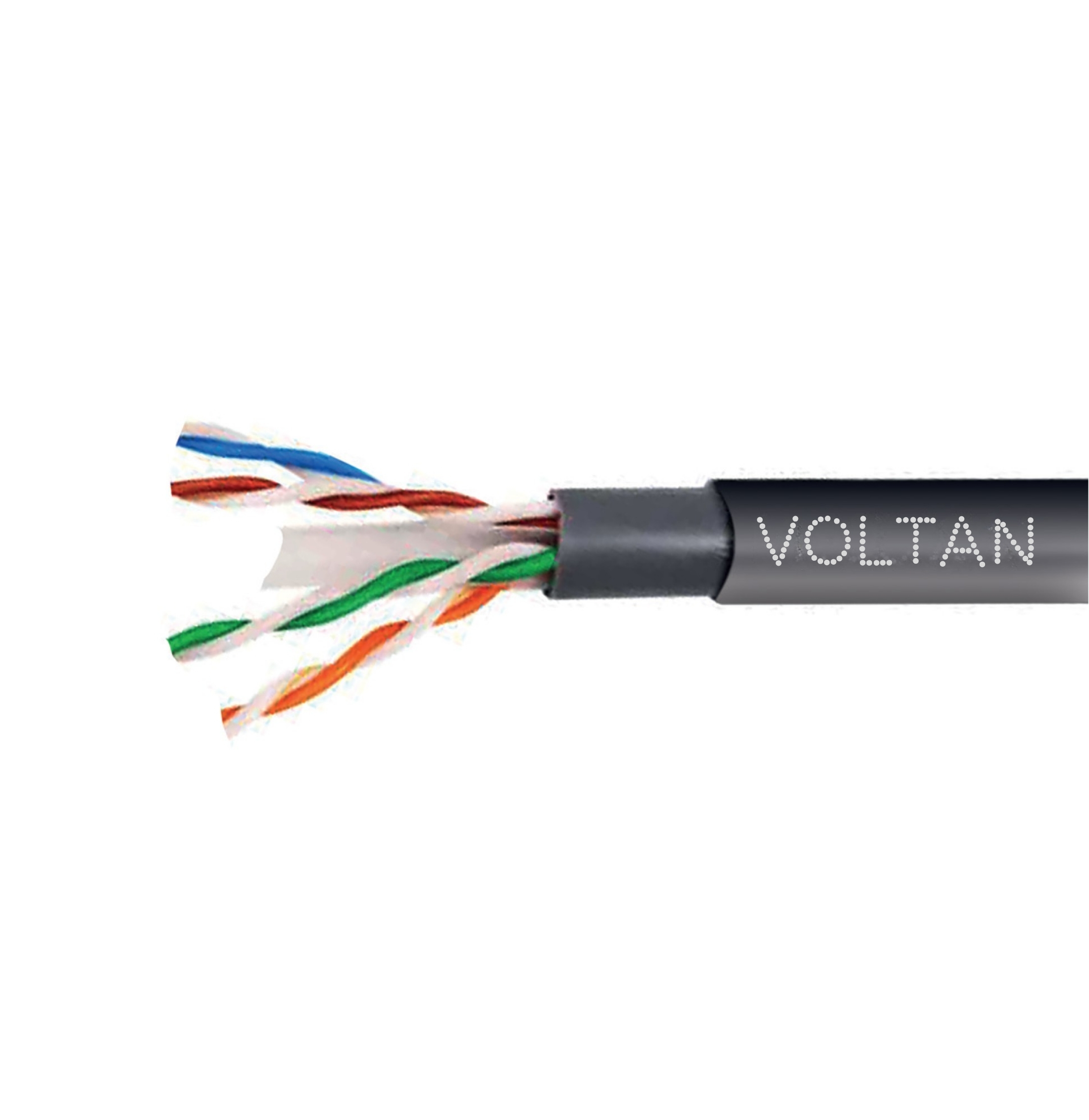 Cat 6 U/UTP Outdoor Installation Cable 24 AWG PE