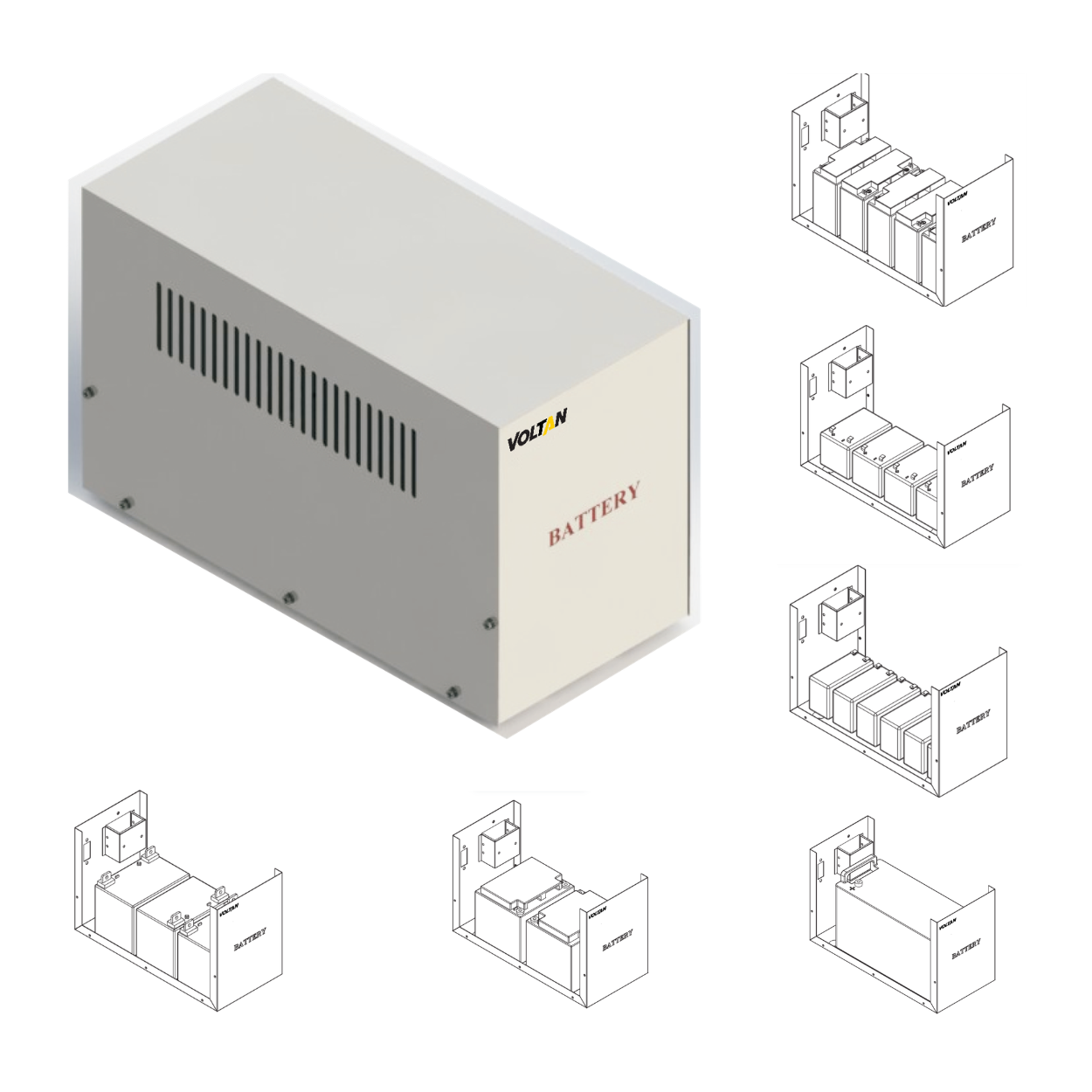 Battery Cabinet V1 to V40, VSA2 to VSA20