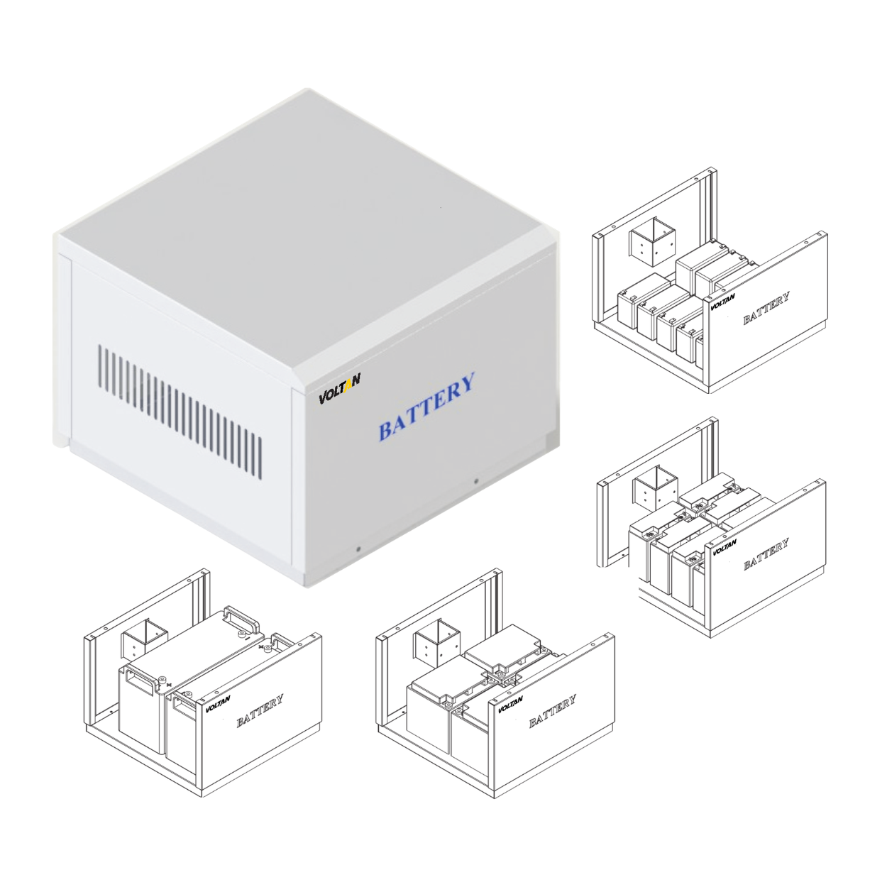 Battery Cabinet V1 to V40, VSA2 to VSA20
