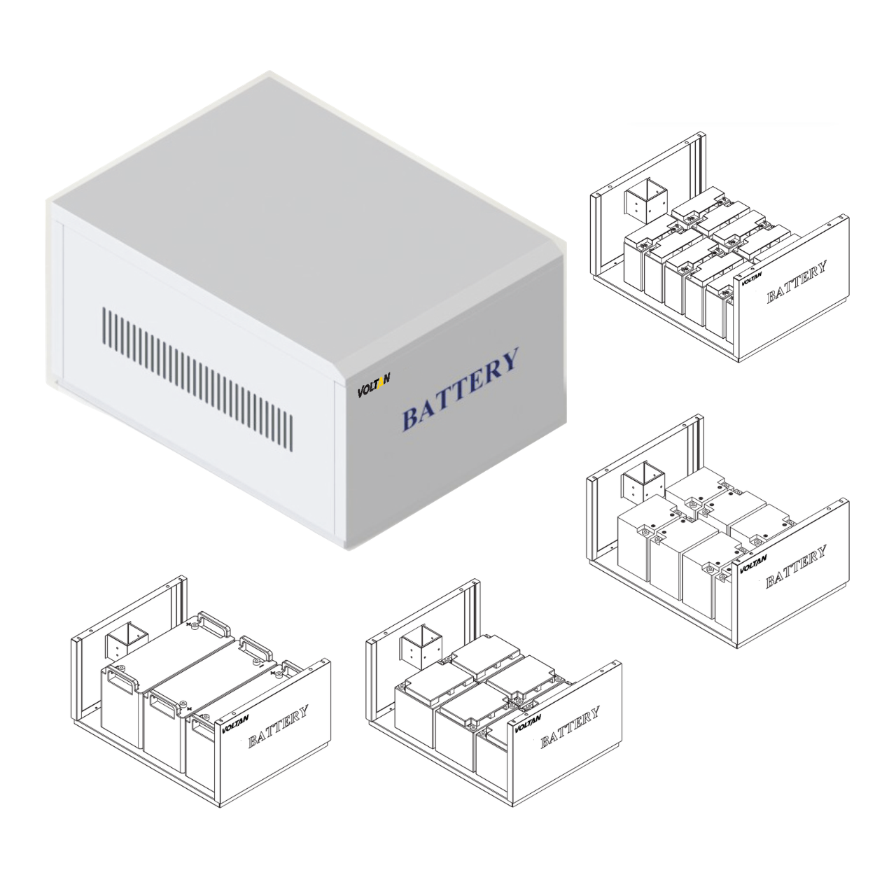 Battery Cabinet V1 to V40, VSA2 to VSA20