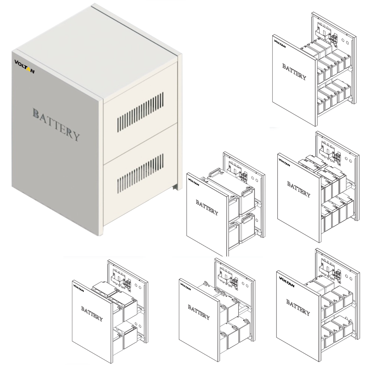 Battery Cabinet V1 to V40, VSA2 to VSA20