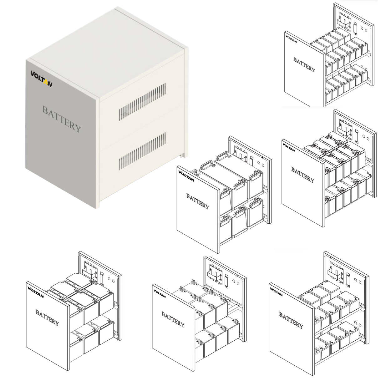 Battery Cabinet V1 to V40, VSA2 to VSA20