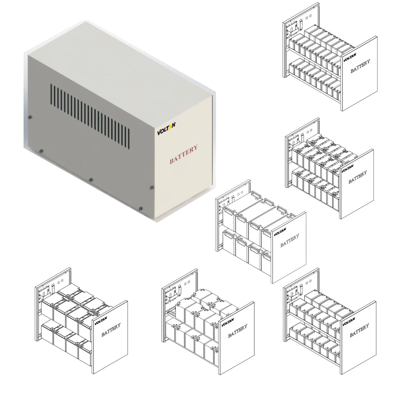 Battery Cabinet V1 to V40, VSA2 to VSA20